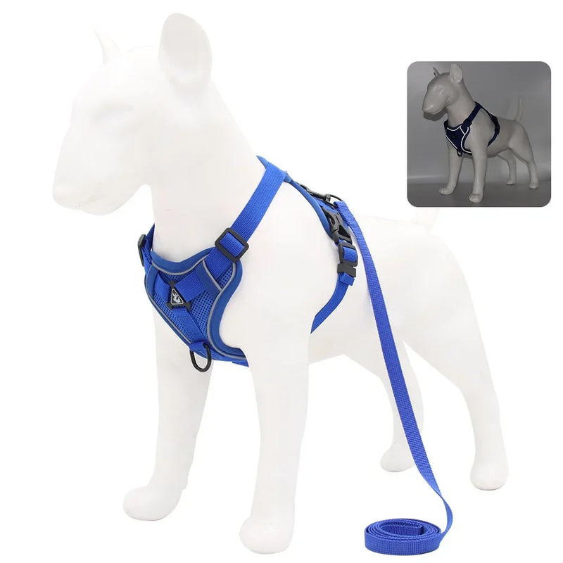 Conjunto Peitoral e Guia para Cachorros e Ajustável e Resistente