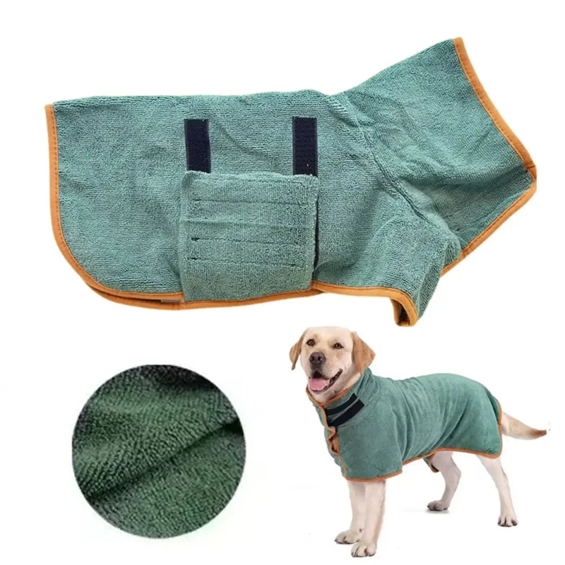 Roupão Absorvente de Secagem Rápida para Cães e Gatos