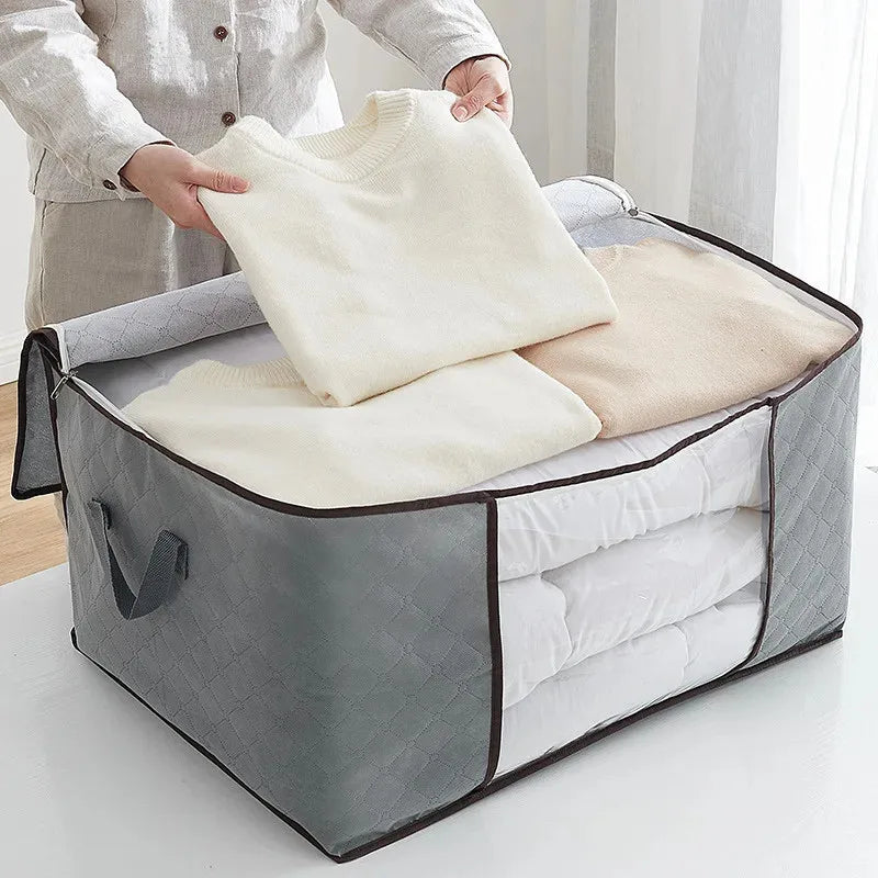 EcoGuard Box – Organizador Anti-Poeira e Umidade para Roupas e Cobertores