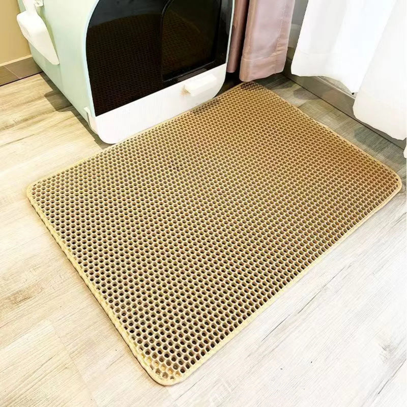 Tapete de Areia para Gatos Anti-Sujeira e Lavável