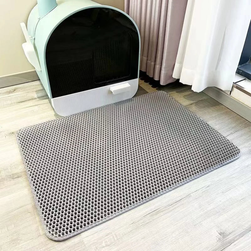 Tapete de Areia para Gatos Anti-Sujeira e Lavável