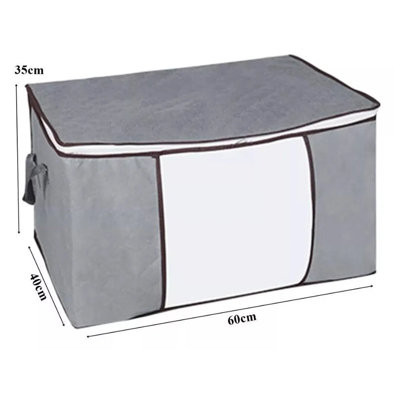 EcoGuard Box – Organizador Anti-Poeira e Umidade para Roupas e Cobertores