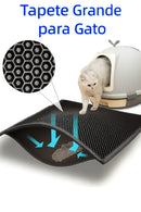 Tapete de Areia para Gatos Anti-Sujeira e Lavável