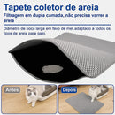 Tapete de Areia para Gatos Anti-Sujeira e Lavável