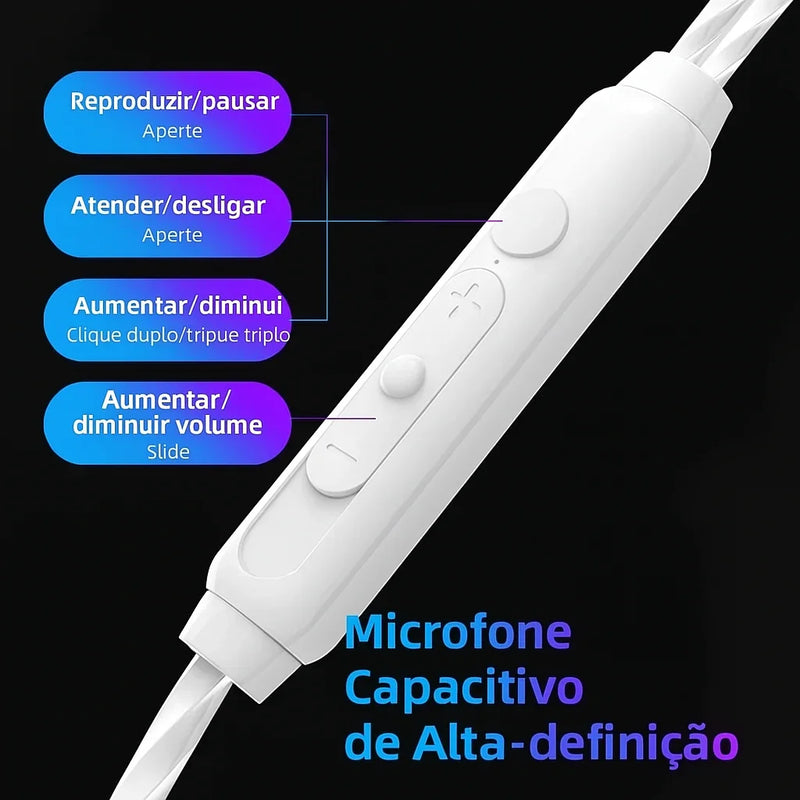 QKZ ThunderBass – Fone Esportivo Com Fio e Microfone