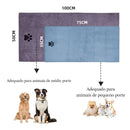 Toalha de Banho Pet em Microfibra – Super Absorvente, Macia e Bordada | 35x75cm / 50x100cm para Cães e Gatos